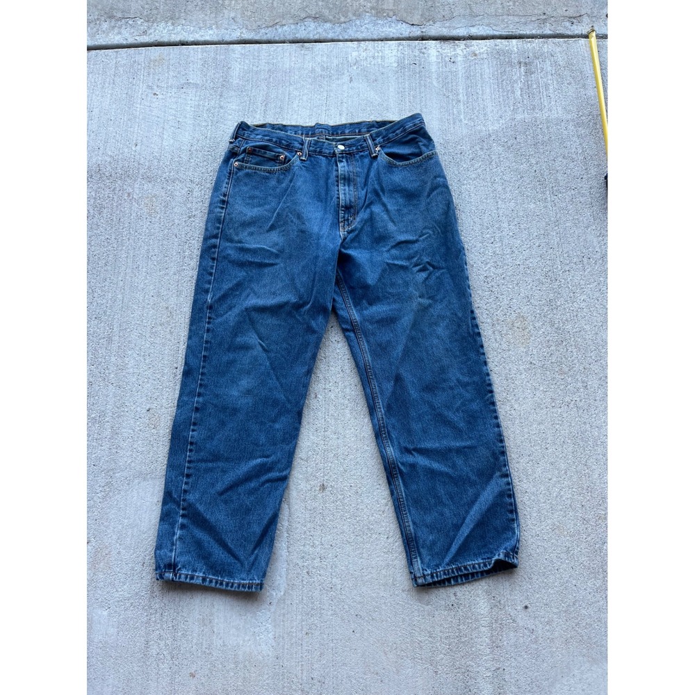 Levis 550 Relaxed Fit Tapered Leg Blue Denim Jeans Mens 40x30 Medium Wash